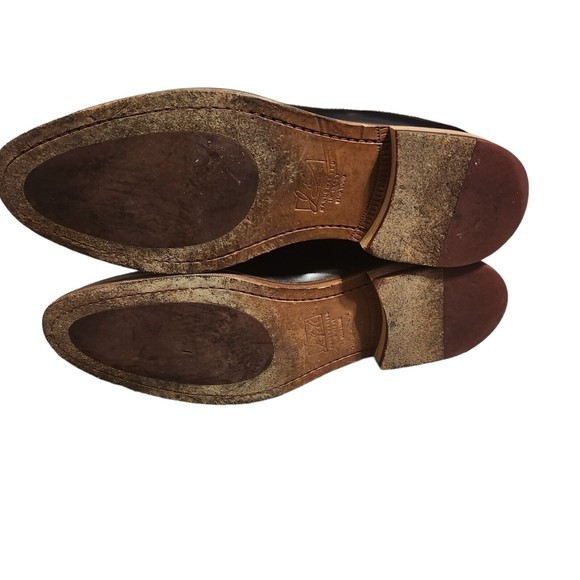 Johnston & Murphy Black Mahoghany Wingtip Oxfords Italian Men's Shoes Size 10 M‎ - Picture 6 of 6